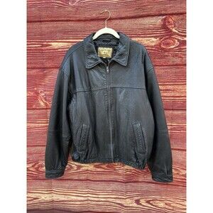 VTG 90’s Boston Harbour Ultra Soft Lamb Leather Jacket Mens XL Bomber Jacket